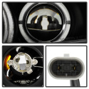 Honda Civic 06-08 2Dr Strålkastare Projektor - LED Halo - Svarta Spyder Auto