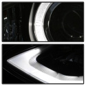 Hyundai Elantra 11-13 Strålkastare Projektor - LED Halo - DRL - Svarta Spyder Auto