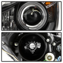 Hyundai Elantra 11-13 Strålkastare Projektor - LED Halo - DRL - Svarta Spyder Auto