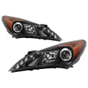 Hyundai Genesis 10-12 Strålkastare (Passar ej Xenon/HID-Modeller) - LED Halo - DRL – Svarta Spyder Auto