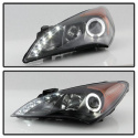 Hyundai Genesis 10-12 Strålkastare (Passar ej Xenon/HID-Modeller) - LED Halo - DRL – Svarta Spyder Auto