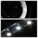 Hyundai Genesis 10-12 Strålkastare (Passar ej Xenon/HID-Modeller) - LED Halo - DRL – Svarta Spyder Auto