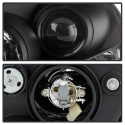 Hyundai Tucson 04-09 Strålkastare Projektor - DRL - Svarta Spyder Auto