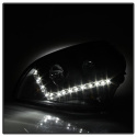 Hyundai Tucson 04-09 Strålkastare Projektor - DRL - Svarta Spyder Auto