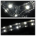 Hyundai Tucson 04-09 Strålkastare Projektor - DRL - Svarta Spyder Auto
