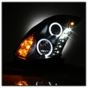 Infiniti G35 03-07 2DR Strålkastare (Passar ej Halogen) - LED Halo - DRL - Svarta Spyder Auto