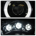 Jeep Grand Cherokee 05-07 Strålkastare Projektor - LED Halo Krom Spyder Auto