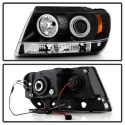 Jeep Grand Cherokee 99-04 Strålkastare Projektor LED (Utbytbara LEDs) - Svarta Spyder Auto