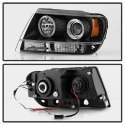 Jeep Grand Cherokee 99-04 Strålkastare Projektor - LED Halo Svarta Spyder Auto