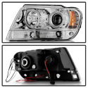 Jeep Grand Cherokee 99-04 Strålkastare Projektor - LED Halo Krom Spyder Auto
