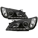 Lexus IS300 01-05 Strålkastare Projektor - Xenon/HID (Passar ej halogen) - LED Halo - DRL – Svarta Spyder Auto