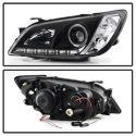 Lexus IS300 01-05 Strålkastare Projektor - Xenon/HID (Passar ej halogen) - LED Halo - DRL – Svarta Spyder Auto
