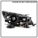 Lexus IS300 01-05 Strålkastare Projektor - Xenon/HID (Passar ej halogen) - LED Halo - DRL – Svarta Spyder Auto