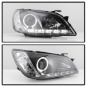 Lexus IS300 01-05 Strålkastare Projektor - Xenon/HID (Passar ej halogen) - LED Halo - DRL – Svarta Spyder Auto