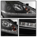 Lexus IS 250/350 2006-2010 (Endast modeller med Halogen) Strålkastare Projektor - DRL - Svarta Spyder Auto