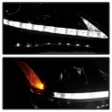 Lexus IS 250/350 2006-2010 (Endast modeller med Halogen) Strålkastare Projektor - DRL - Svarta Spyder Auto