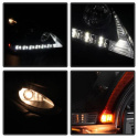 Lexus RX330 2004-2006 Strålkastare (Passar ej Xenon/HID-Modeller) - DRL LED - Svarta Spyder Auto
