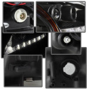 Lexus RX330 2004-2006 Strålkastare (Passar ej Xenon/HID-Modeller) - DRL LED - Svarta Spyder Auto