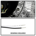 Mazda 3 04-08 4Dr Sedan Strålkastare (Passar ej Xenon/HID-Modeller) - (Passar ej Hatchback Modeller) - DRL – Svarta Spyder Auto