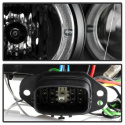 Mazda 6 03-05 Med Dimljus Strålkastare Projektor - LED Halo - DRL - Svarta Spyder Auto