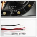Mazda 6 03-05 Med Dimljus Strålkastare Projektor - LED Halo - DRL - Svarta Spyder Auto