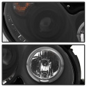 Mercedes Benz CLK 03-09 Strålkastare (Passar ej Xenon/HID-Modeller) - LED Halo - DRL – Svarta Spyder Auto