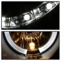 Mercedes Benz CLK 03-09 Strålkastare (Passar ej Xenon/HID-Modeller) - LED Halo - DRL – Svarta Spyder Auto