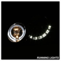 Mercedes Benz CLK 03-09 Strålkastare (Passar ej Xenon/HID-Modeller) - LED Halo - DRL – Krom Spyder Auto