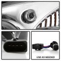 Mercedes Benz SLK 98-04 1PC Strålkastare (Passar ej Xenon/HID-Modeller) - LED Halo – Krom Spyder Auto