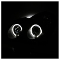 Mercedes Benz C-Class 01-05 4 Dr Krom Strålkastare (Passar ej Xenon/HID-Modeller) - LED Halo – Svarta Spyder Auto