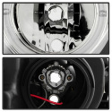 Mercedes Benz C-Class 01-05 4 Dr Krom Strålkastare (Passar ej Xenon/HID-Modeller) - LED Halo – Krom Spyder Auto