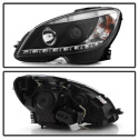 Mercedes Benz C-Class 08-11 Strålkastare (Passar ej Xenon/HID-Modeller) - DRL - Svarta Spyder Auto