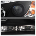 Mercedes Benz C-Class 08-11 Strålkastare (Passar ej Xenon/HID-Modeller) - DRL - Svarta Spyder Auto