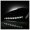 Mercedes Benz C-Class 08-11 Strålkastare (Passar ej Xenon/HID-Modeller) - DRL - Krom Spyder Auto