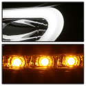 Mercedes Benz W204 C-Class 12-13 Strålkastare (Passar ej Xenon/HID-Modeller) - DRL - Svarta Spyder Auto