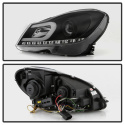 Mercedes Benz W204 C-Class 12-13 Strålkastare (Passar ej Xenon/HID-Modeller) - DRL - Svarta Spyder Auto