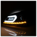 Mercedes Benz W204 C-Class 12-13 Strålkastare (Passar ej Xenon/HID-Modeller) - DRL - Svarta Spyder Auto
