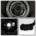 Mercedes Benz E-Class 00-02 Strålkastare Projektor - LED Halo - Svarta Spyder Auto