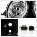 Mercedes Benz E-Class 03-06 Strålkastare (Passar ej Xenon/HID-Modeller) - DRL - Krom Spyder Auto