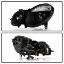 Mercedes Benz E-Class 03-06 Strålkastare Projektor - Xenon/HID (Passar ej halogen) - Svarta Spyder Auto
