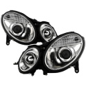 Mercedes Benz E-Class 03-06 Strålkastare Projektor - Xenon/HID (Passar ej halogen) - Krom Spyder Auto
