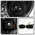 Mercedes Benz E-Class 03-06 Strålkastare Projektor - Xenon/HID (Passar ej halogen) - DRL- Svarta Spyder Auto