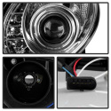 Mercedes Benz E-Class 07-09 Strålkastare (Passar ej Xenon/HID-Modeller) - DRL - Krom Spyder Auto