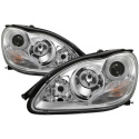 Mercedes Benz S-Class 03-06 Strålkastare Projektor - Xenon/HID (Passar ej halogen) - Krom Spyder Auto
