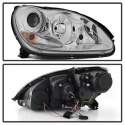 Mercedes Benz S-Class 03-06 Strålkastare Projektor - Xenon/HID (Passar ej halogen) - Krom Spyder Auto