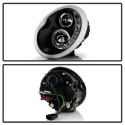 Mini Cooper 02-06 Strålkastare Projektor - DRL - Svarta Spyder Auto