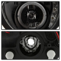 Mini Cooper 02-06 Strålkastare Projektor - DRL - Svarta Spyder Auto
