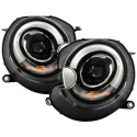 Mini Cooper 2007-2012 Strålkastare (Passar ej Xenon/HID-Modeller) - DRL - Svarta Spyder Auto