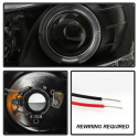 Mitsubishi EVO X 08-14 Strålkastare (Passar ej Xenon/HID-Modeller) - LED Halo - DRL - Svarta Spyder Auto