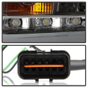 Mitsubishi EVO X 08-14 Strålkastare (Passar ej Xenon/HID-Modeller) - LED Halo - DRL - Svarta Spyder Auto